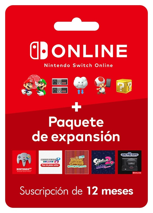 Nintendo Switch Online + Paquete de expansion